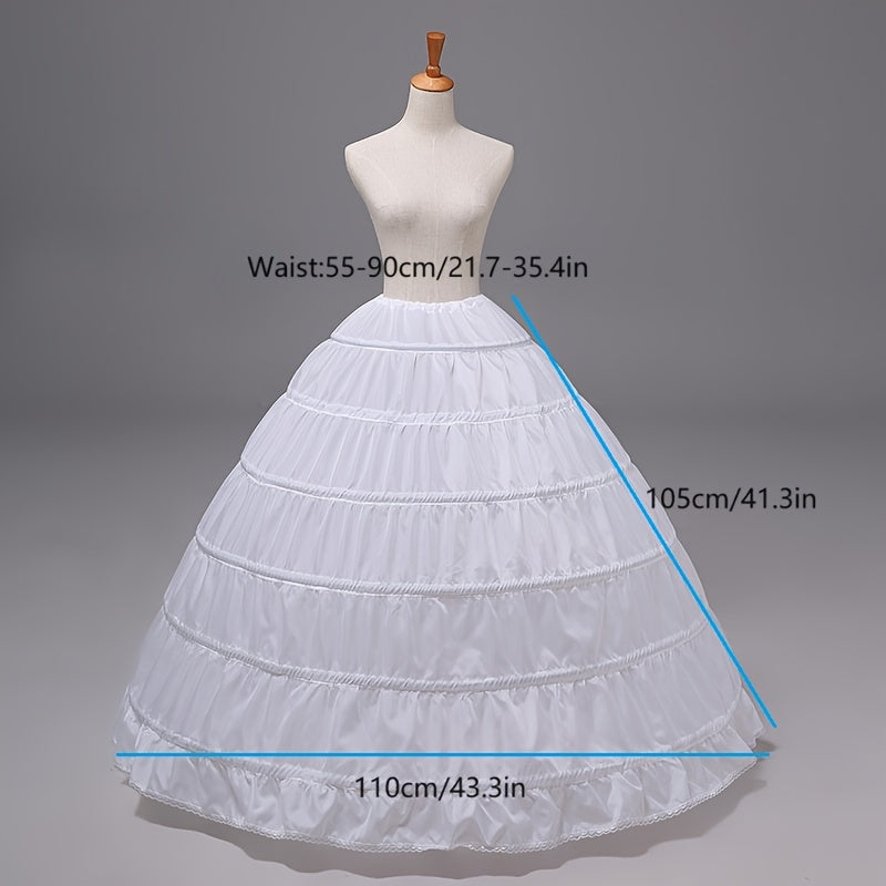 Wedding Dress Accessories Six-Steel Ring Petticoat Bustle for Long Gowns