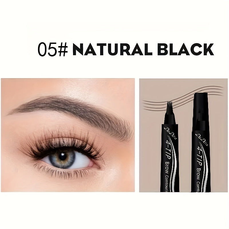 Lápiz de cejas líquido impermeable para mujer de larga duración y a prueba de manchas