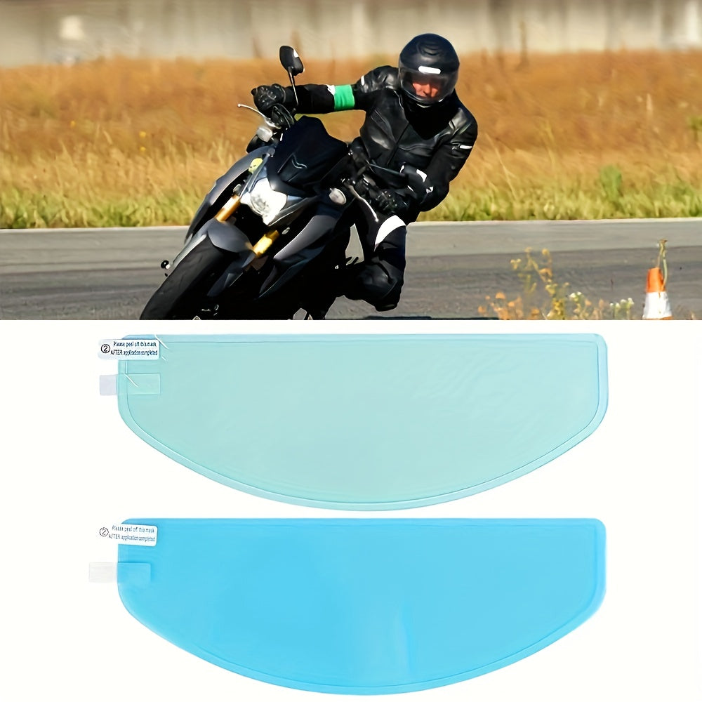 Unisex Motorcycle Helmet Rainproof Anti-Fog Film Waterproof Lens Patch