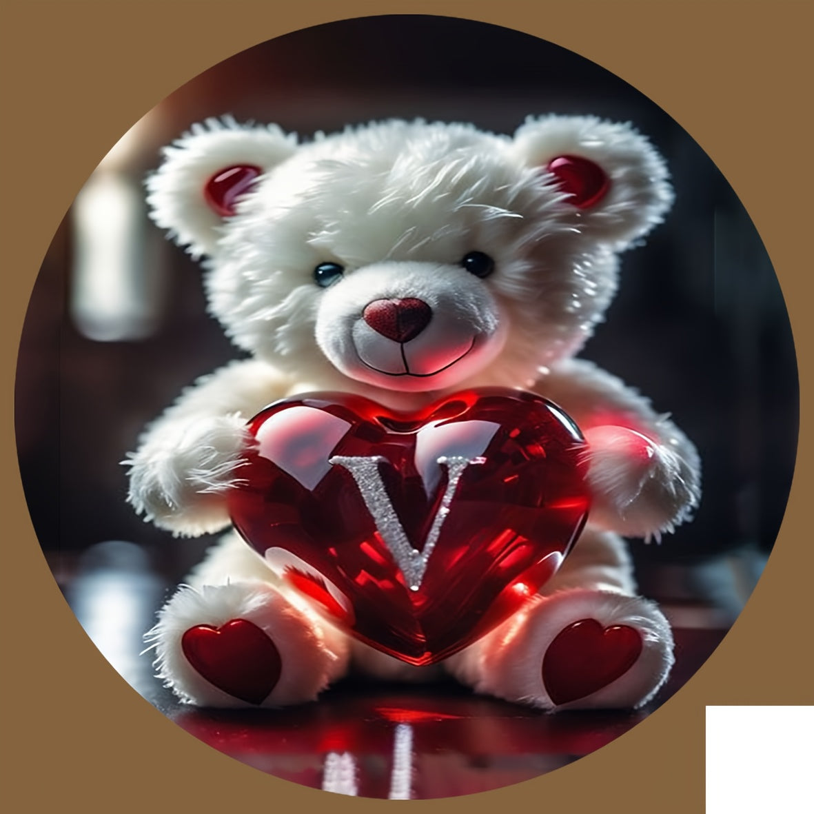 Animal Series Bear Alphabet Wooden Coaster for Drinks and Gifts