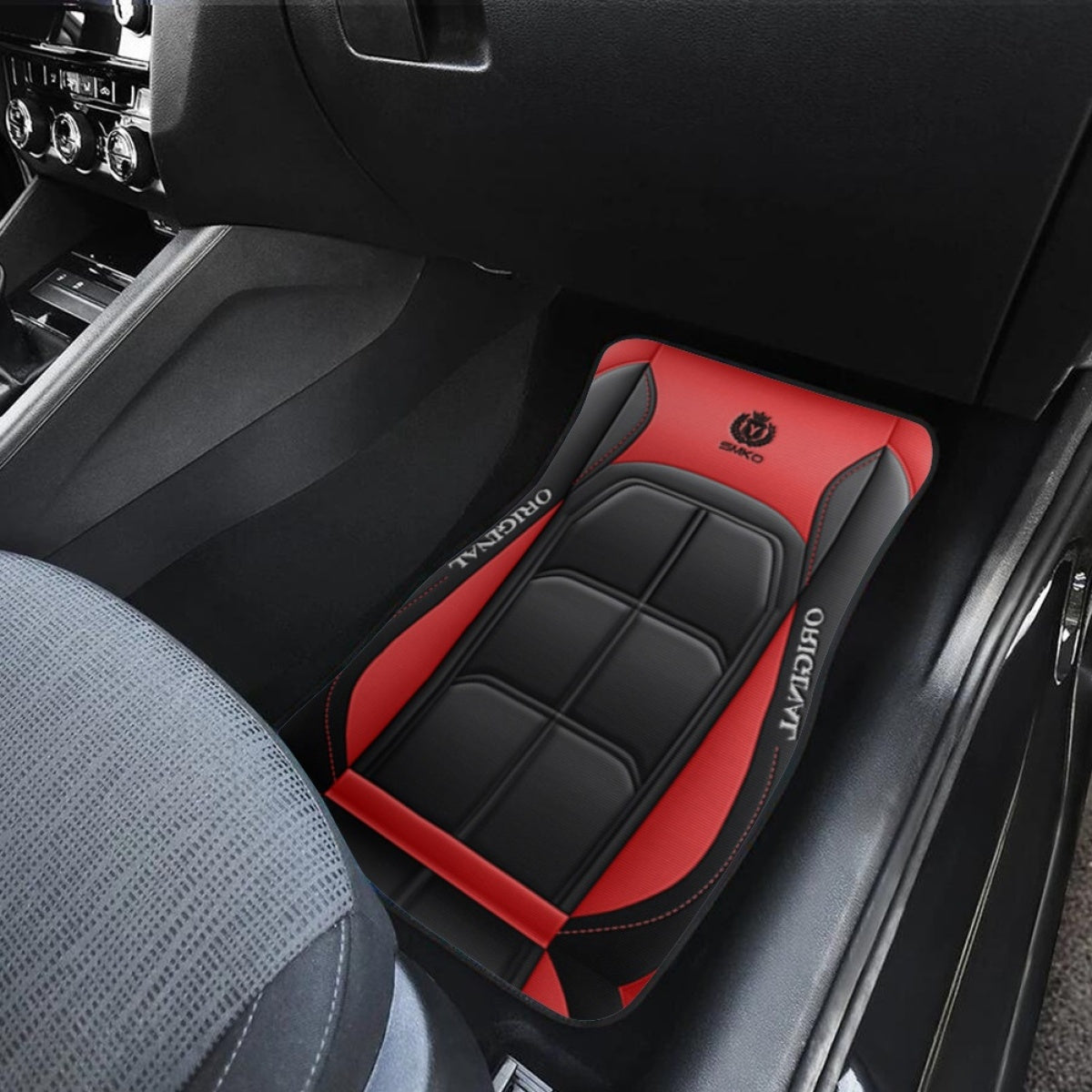 Universal Polyester Car Floor Mats Non-Slip Washable Durable All-Weather Protection Set of 4