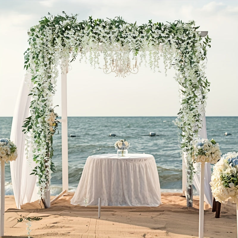 Artificial Wisteria Garland 173.74cm for Wedding and Home Decor Set of 3