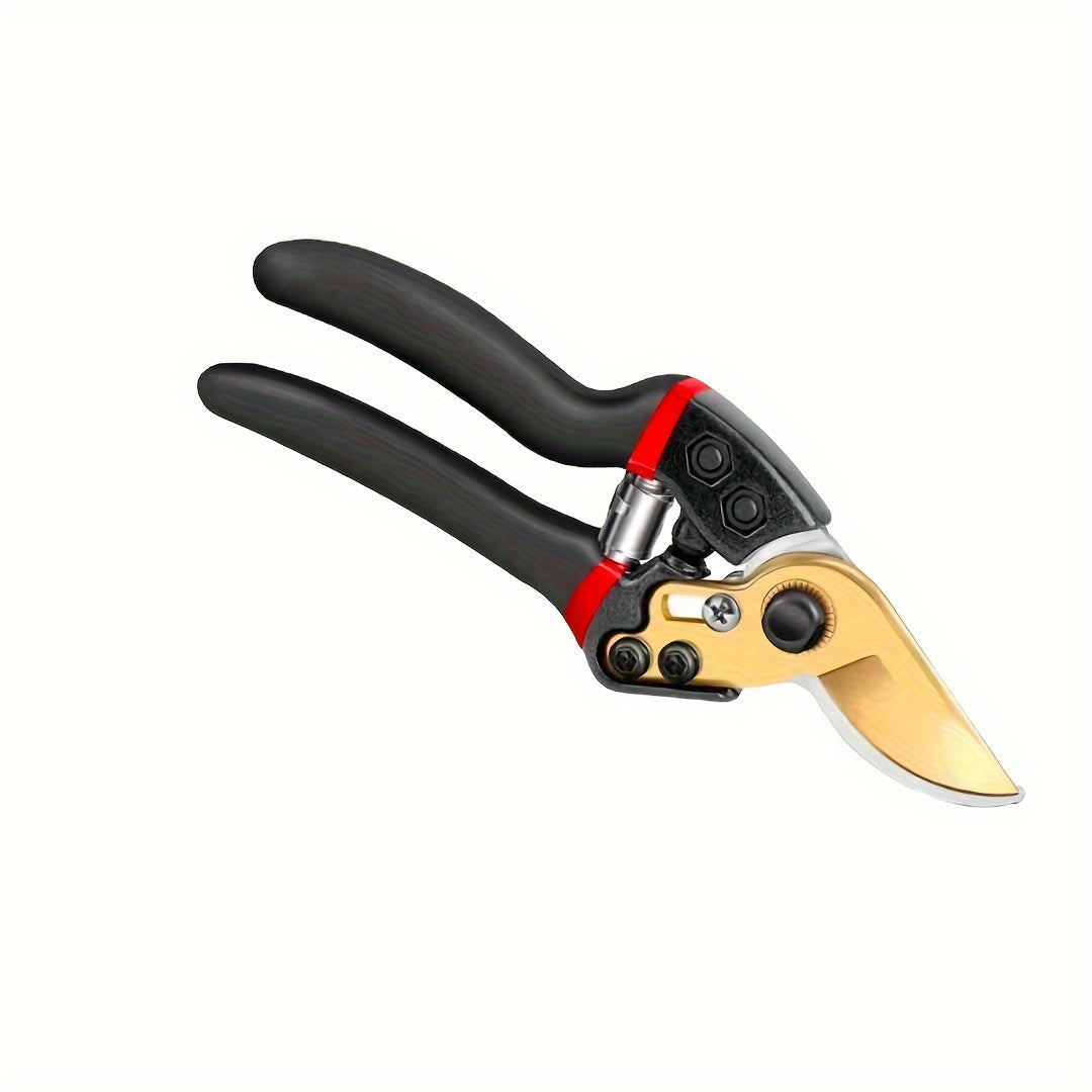 Tijeras de podar de acero al carbono con hojas de acero aleado SK-5 y mango ergonómico para jardín y floristería