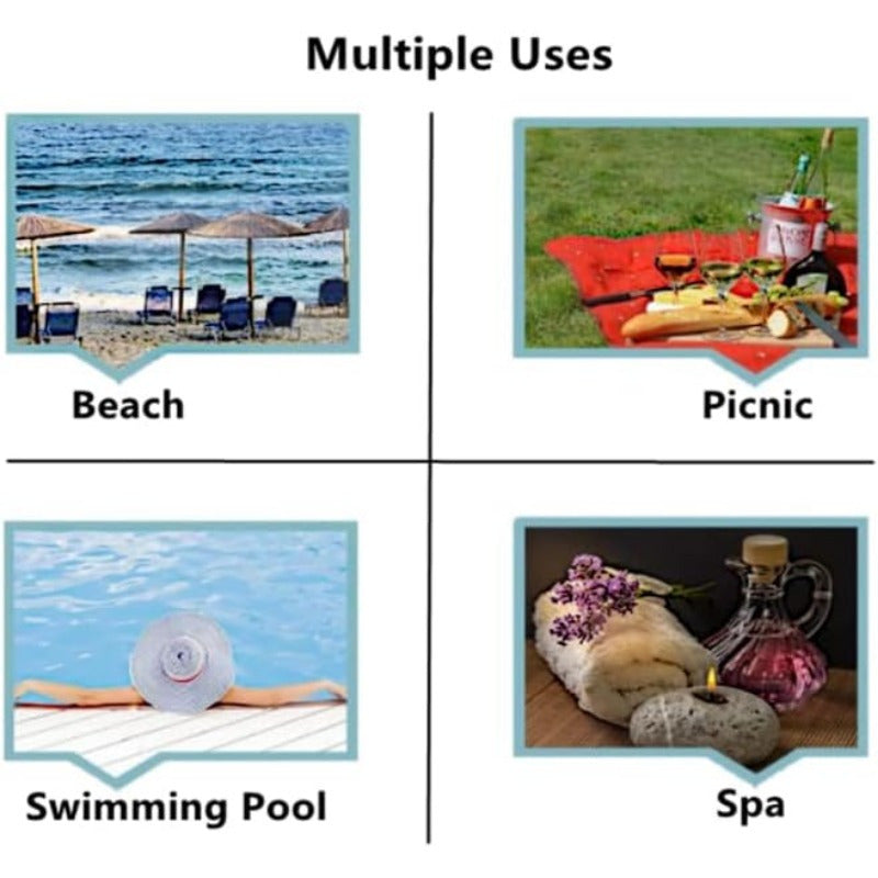 Cartoon Polyester Beach Towel 45x66 cm for Pool Pool Spa Picnic Travel