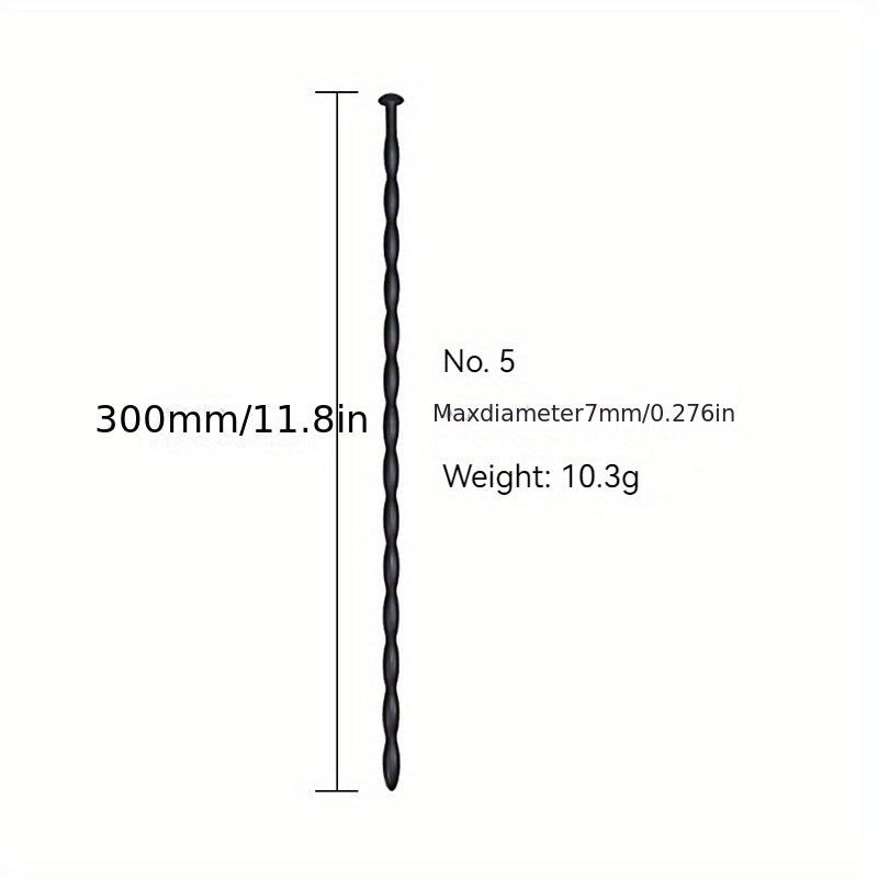 Erkaklar uchun Silikon Bead Ot Ko'zli Qalam Stimulyatsiya Qiluvchi Tashvishlantiruvchi Sex O'yinchoqi