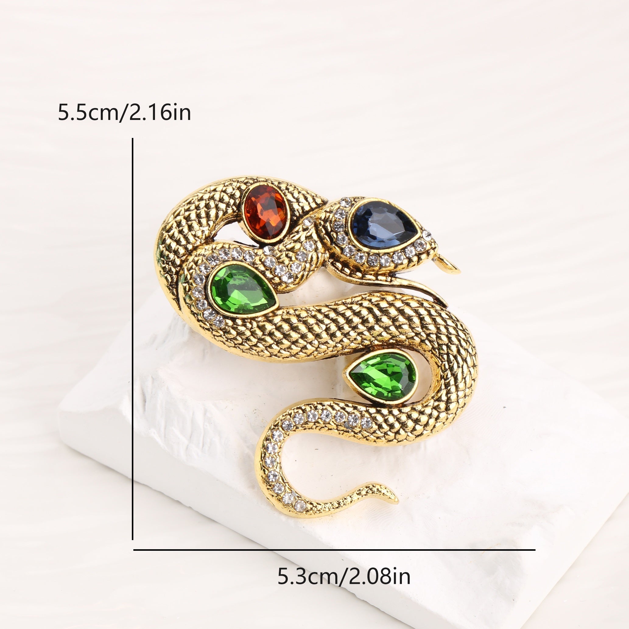 Year of the Snake Brooch for Women Elegant Corsage Delicate Accessory