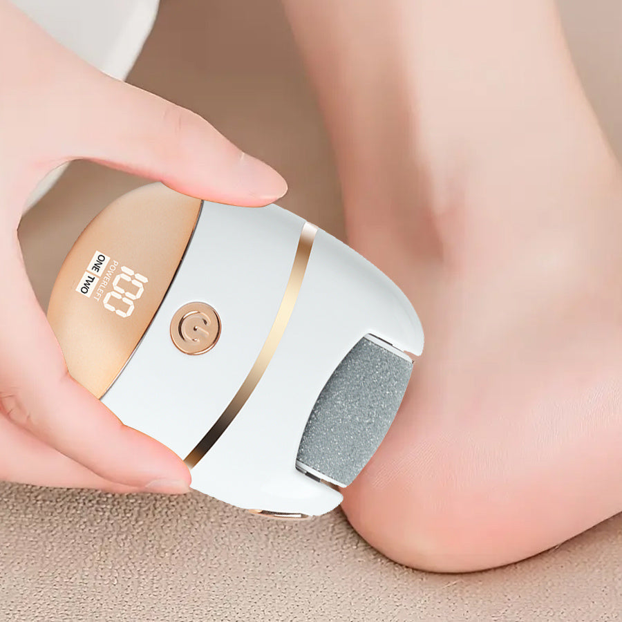 Molinillo eléctrico recargable para pies con batería de litio, dos velocidades, inalámbrico, luz LED