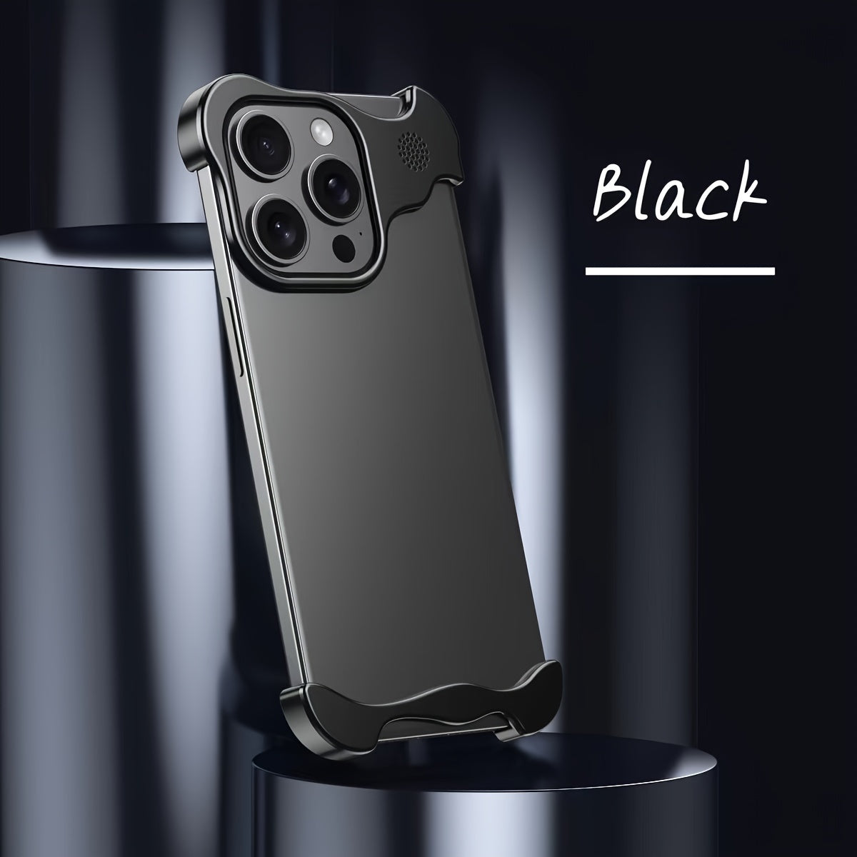Металевый угол антивыпадной чехол для iPhone 15 Pro Max с дизайном ароматерапии и беспроводной зарядкой