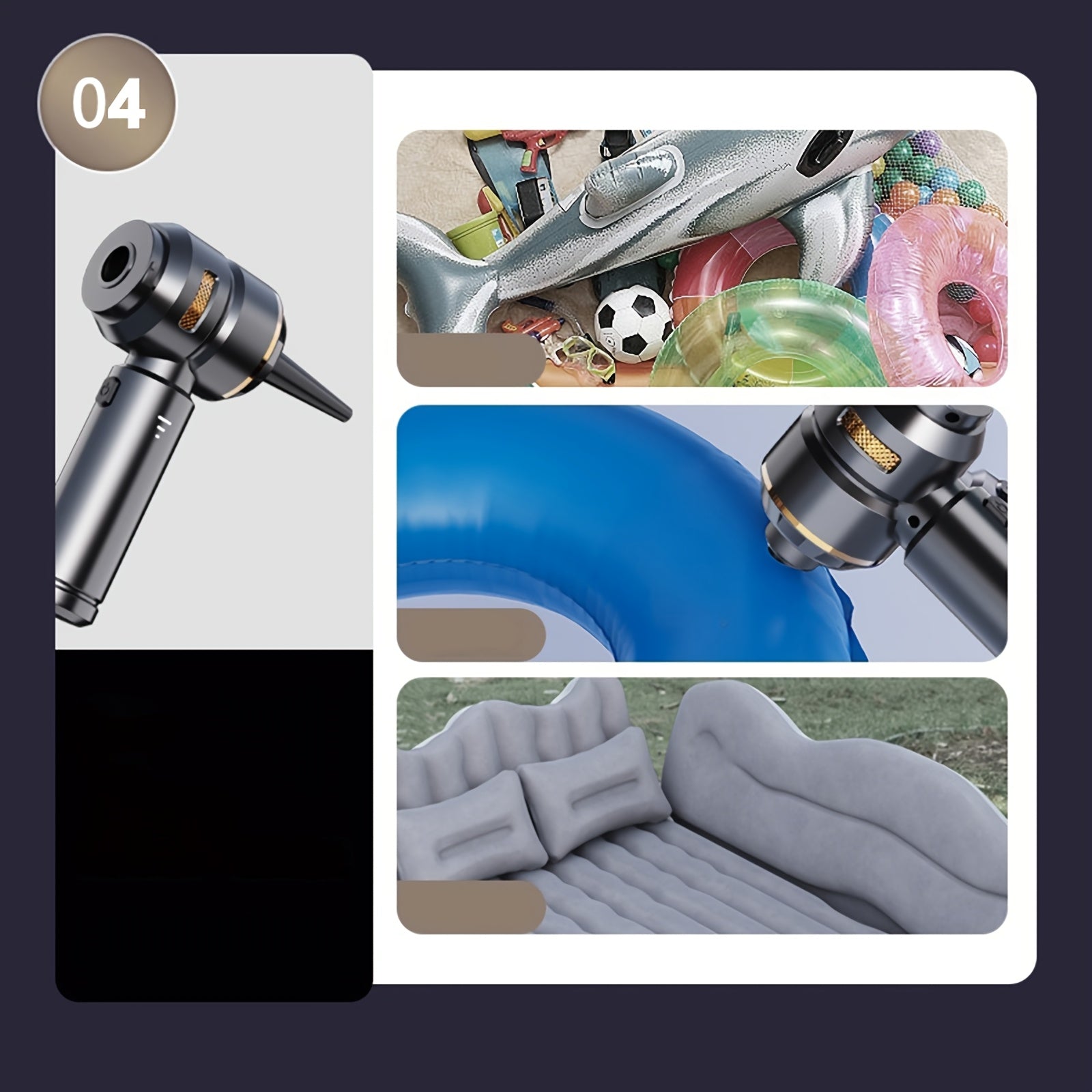 100W Cordless Mini Vacuum Cleaner 4-in-1 Handheld Car Home Keyboard