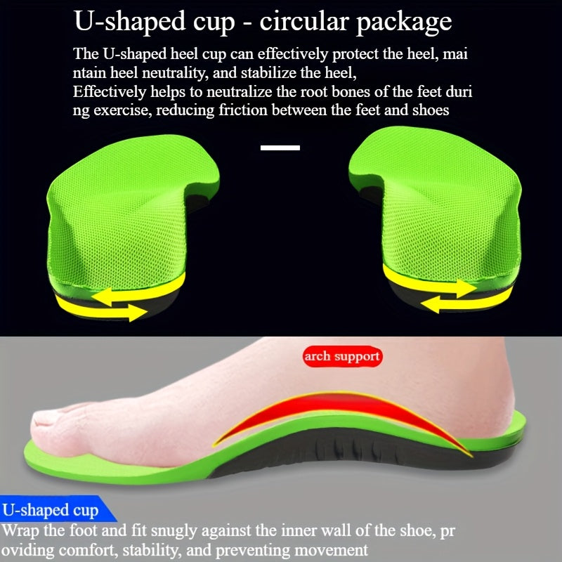 Unisex EVA Sports Insole Shock-Absorbing Arch Support Heel Cushion