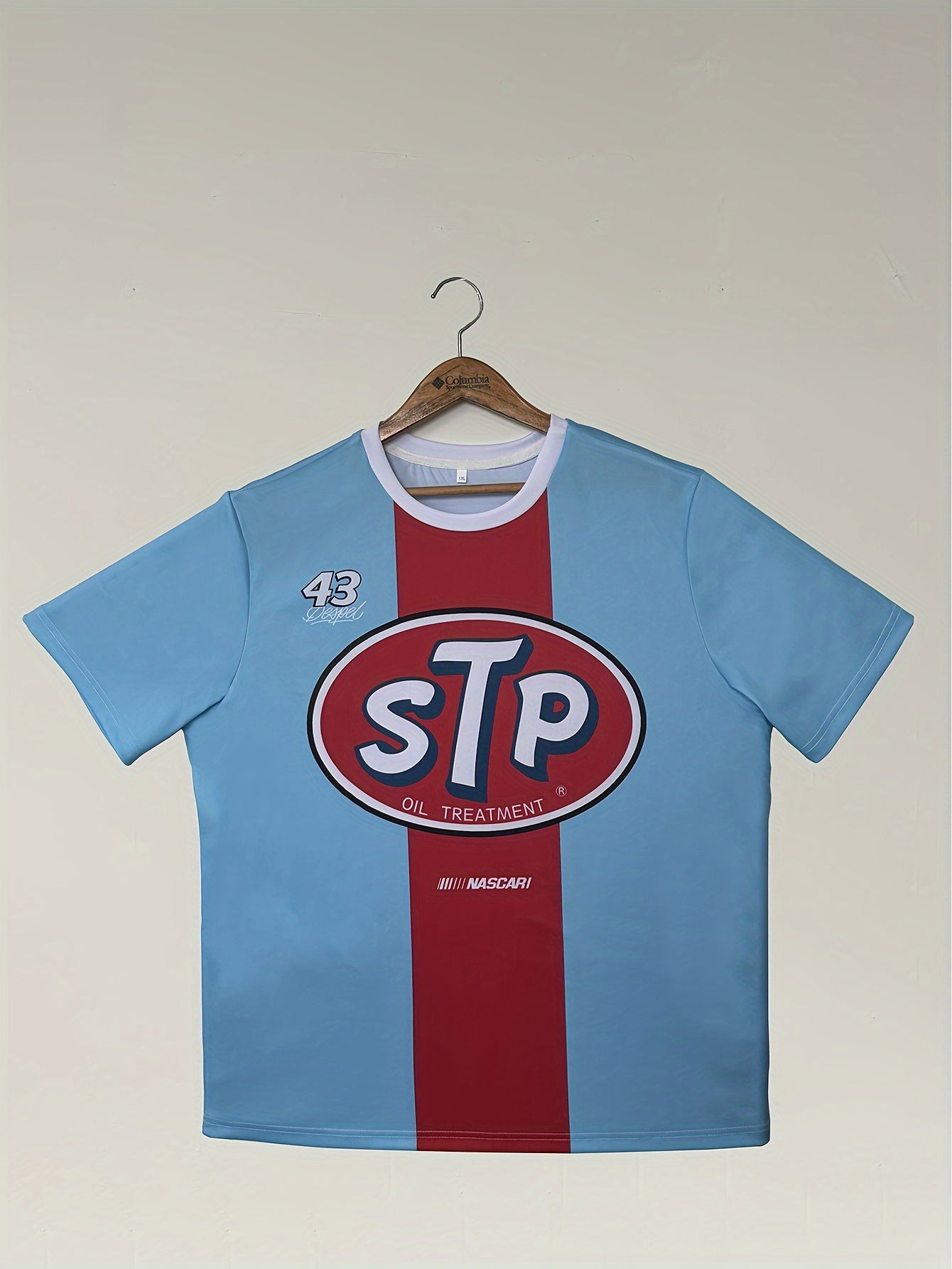 Men's Summer Graphic T-Shirt Casual Sporty Short Sleeve Polyester Plus Size