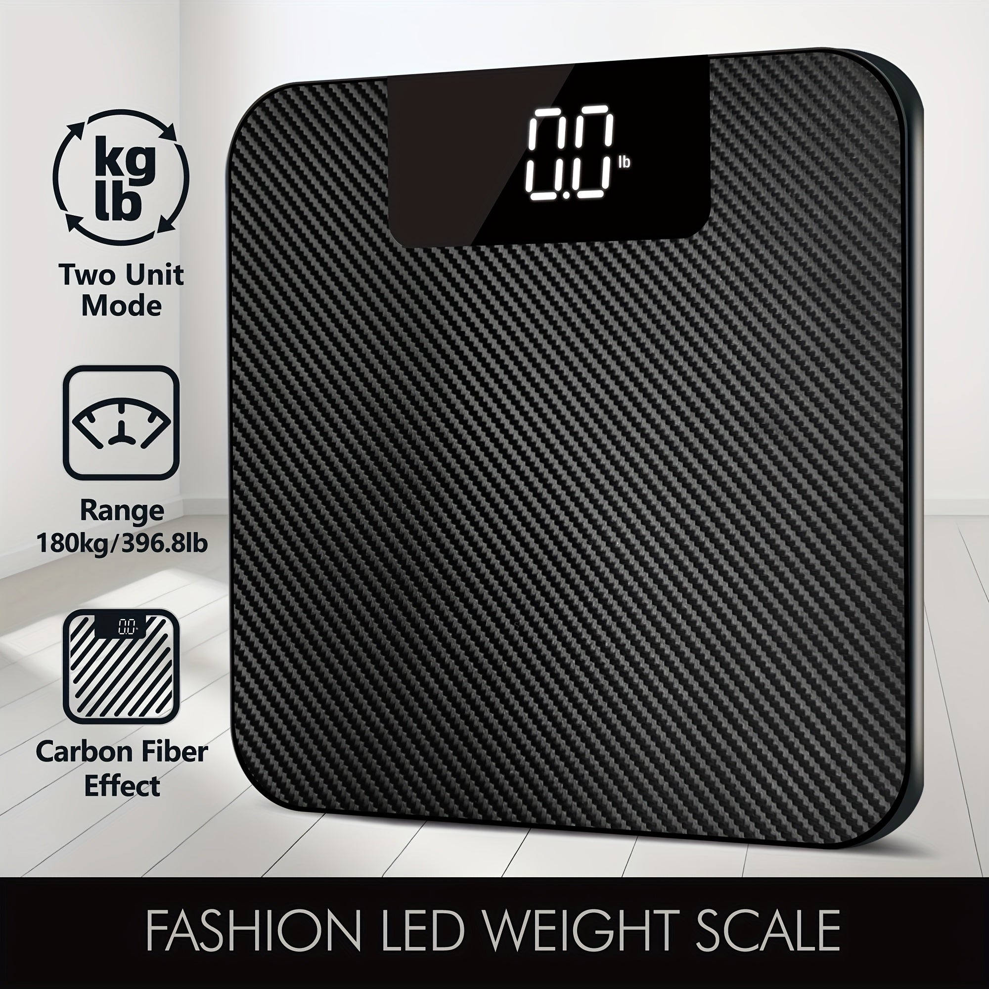Stylish body fat scale for home and fitness use accurate weight measurement