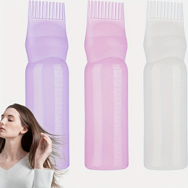 120ml Hair Dyeing Bottle with Comb and Applicator Tool for Easy Color Application