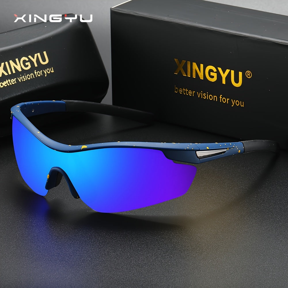 Outdoor Sports Polarized Sunglasses Camouflage Wrap Around Windproof for Men Women Cycling Fishing Driving