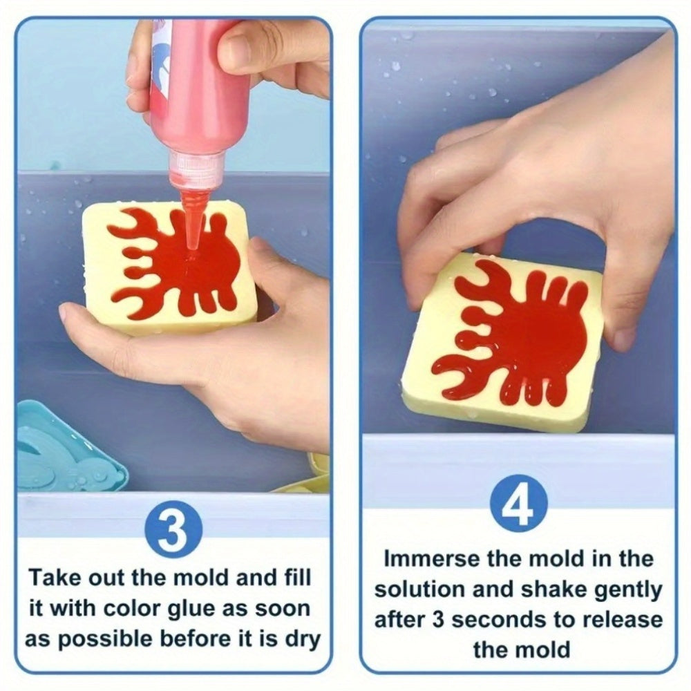 22 набора материалов для изготовления, включая коробки для хранения, игрушки Водяного Эльфа, материалы для рукоделия и мультяшные формы для детей от 6 лет и старше