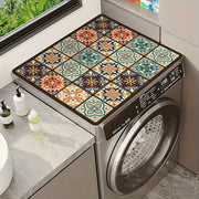 Vintage Mosaic Washing Machine Cover Waterproof Durable Diatomaceous Earth 59.99cm x 50.01cm