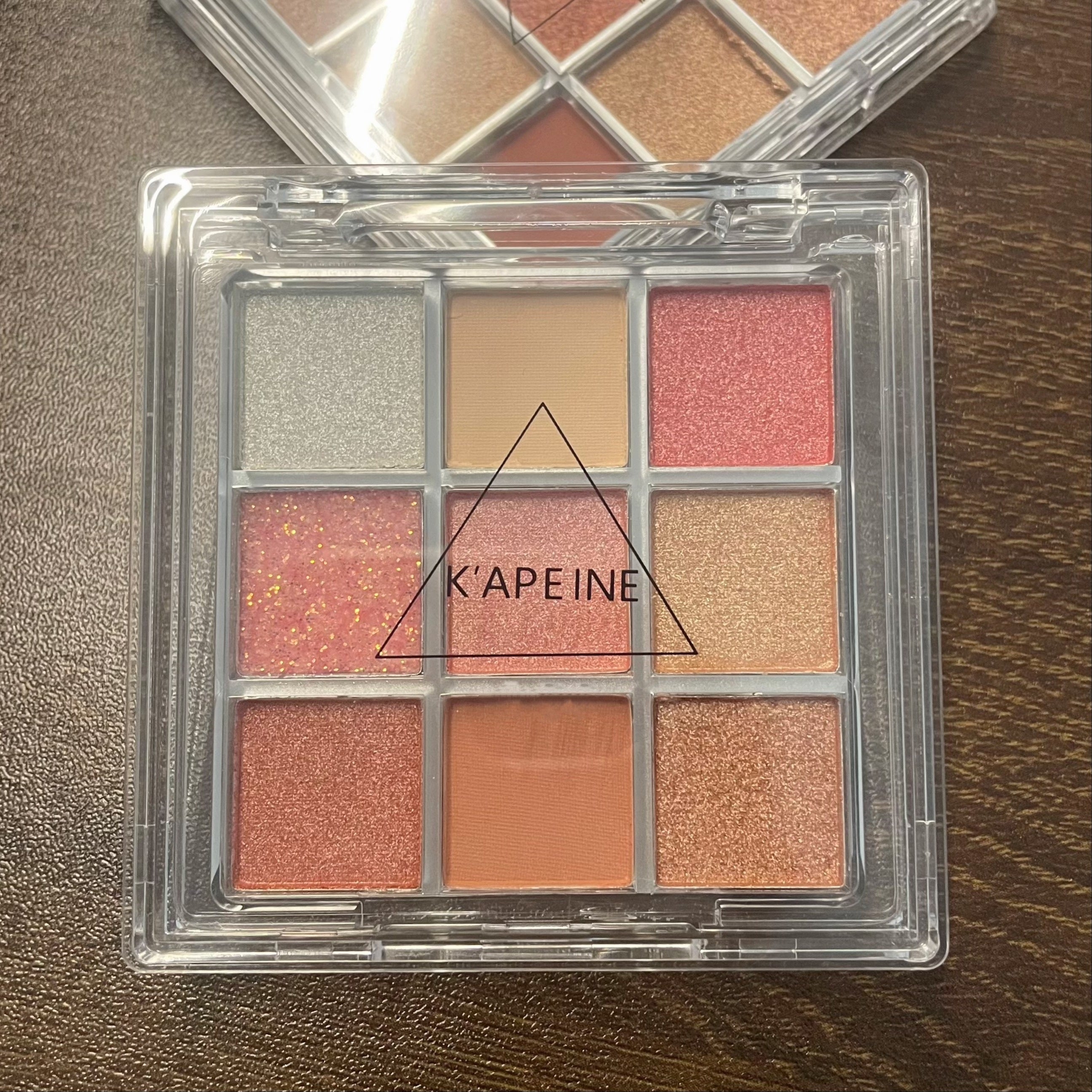 Women Eyeshadow Palette 9 Colors Matte Glitter Pearly Brown Orange Carnival