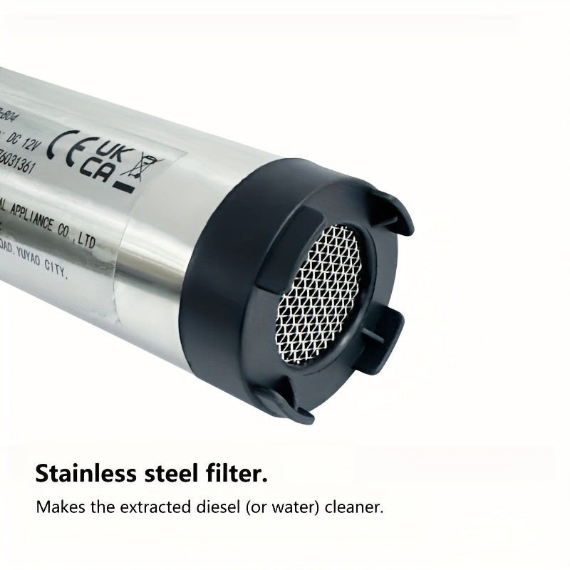  portativ zanglamaydigan po'latdan yasalgan 12V DC moy, suv pompasi, suvga botiriladigan dizel o'tkazgich