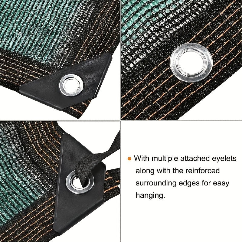 Dark Green Polyethylene Sunshade Net for Outdoor Garden UV Protection Breathability