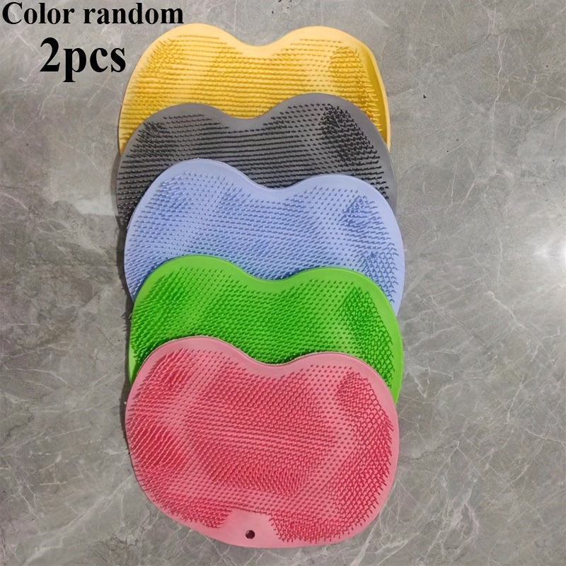 Koʻk Silikon oyoq va orqa tozalash uchun toʻplam, vannada massaj qilish va qattiqlikni olib tashlash uchun