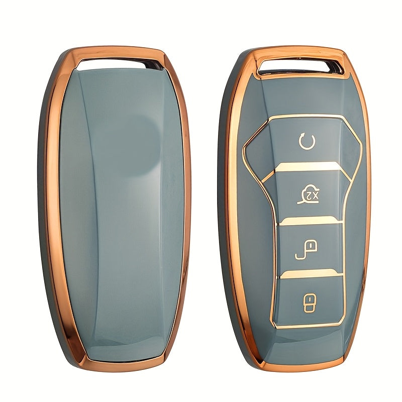 Avtomobil kaliti qopqog'i yumshoq silikon kalit qutisi Smart Start masofadan boshqarish uchun himoya