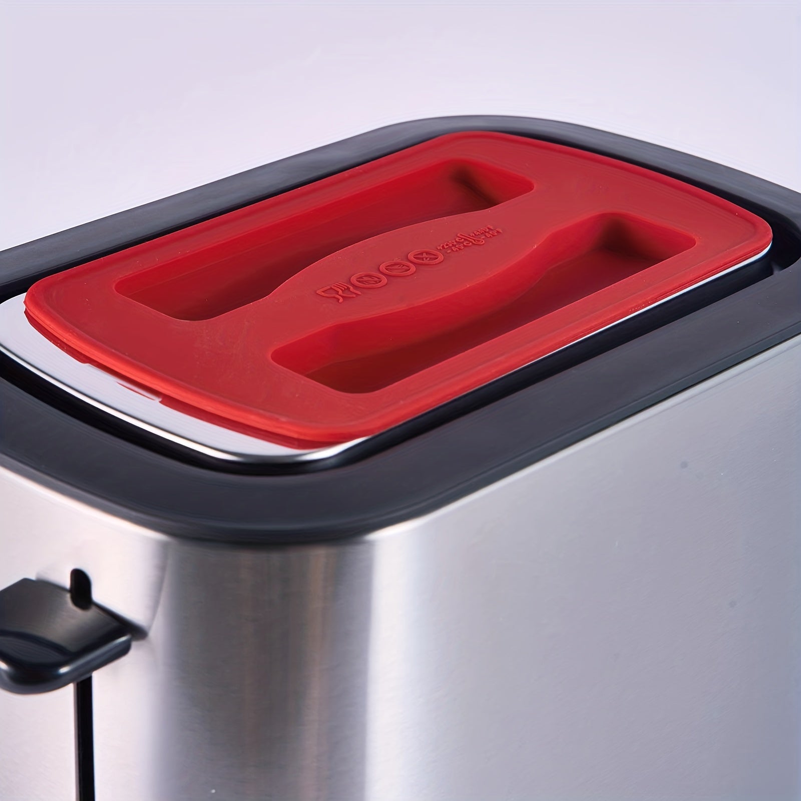 2 va 4 bo'lakli tosterlar uchun chang o'tkazmaydigan qopqoq, silikon oziq-ovqatga xavfsiz himoya