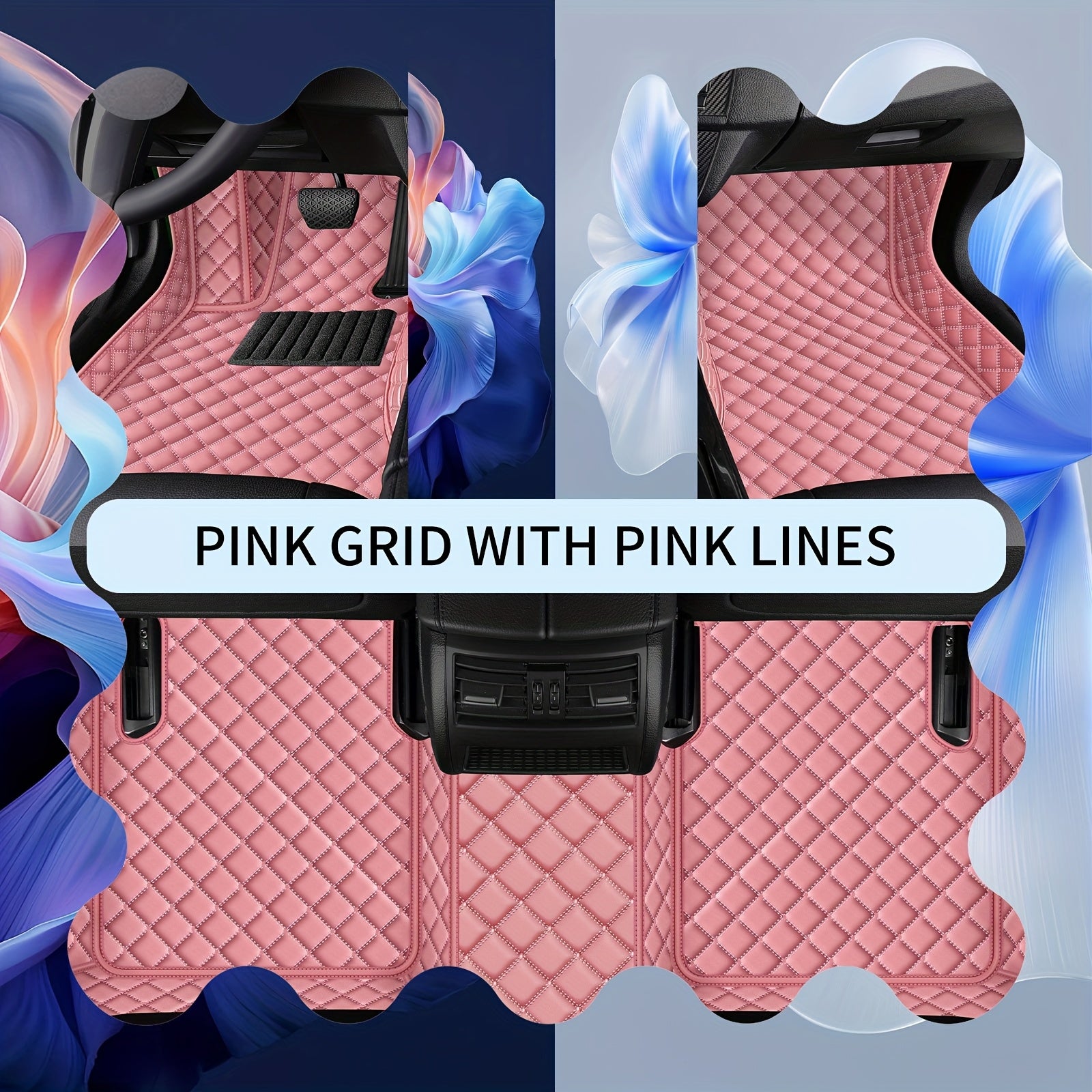 Car Floor Mats PUPU Leather Waterproof All-Weather Set for Sedans