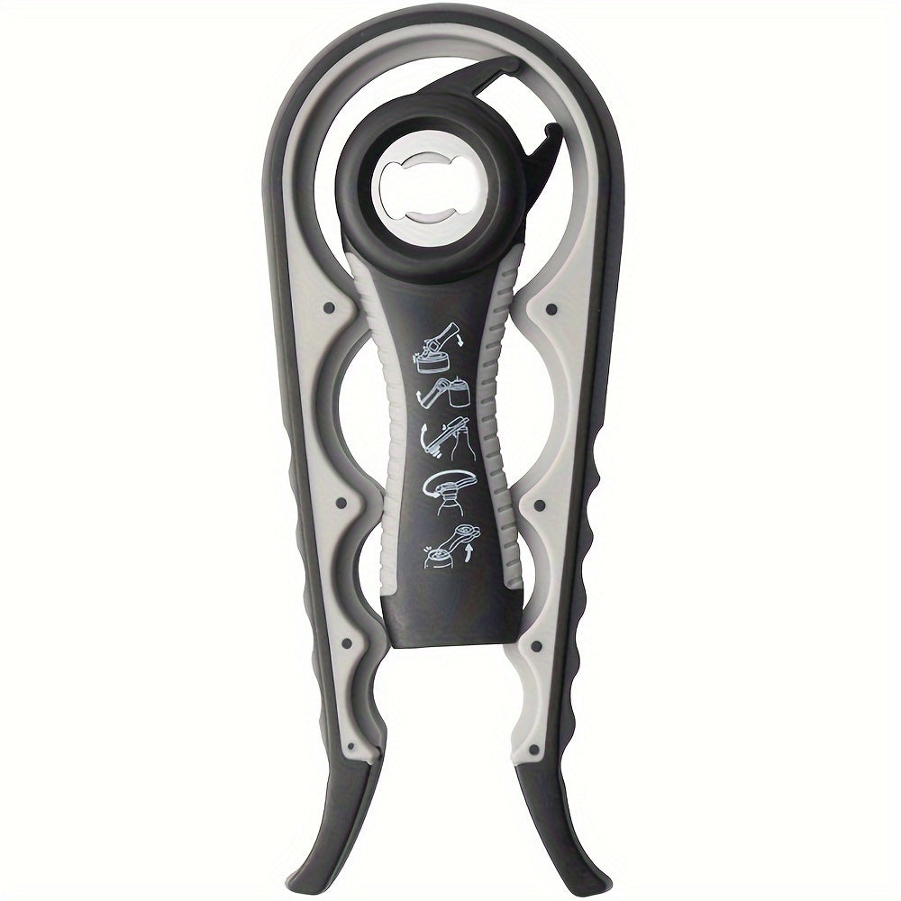 2-Piece Plastic Jar Opener Set Non-Slip Kitchen Tools for Cans Bottles