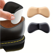Unisex Soft Heel Pads Self-Adhesive Cushion Inserts for Shoes Black Nude