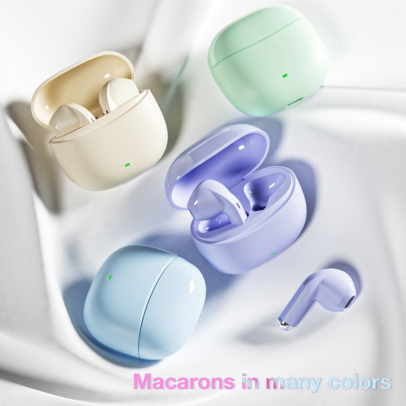 Wireless HD Stereo Earbuds with Touch Control for Sports and Exercise