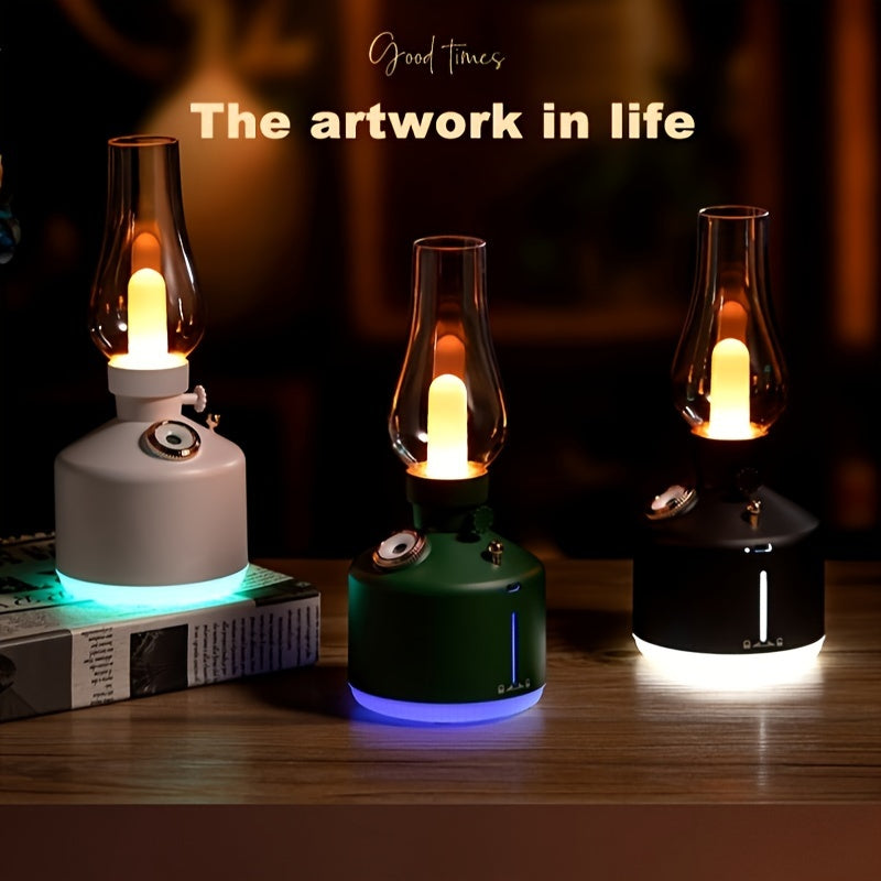 Портативный увлажнитель с LED-подсветкой, питание от USB, ультразвуковой, резервуар 1 л