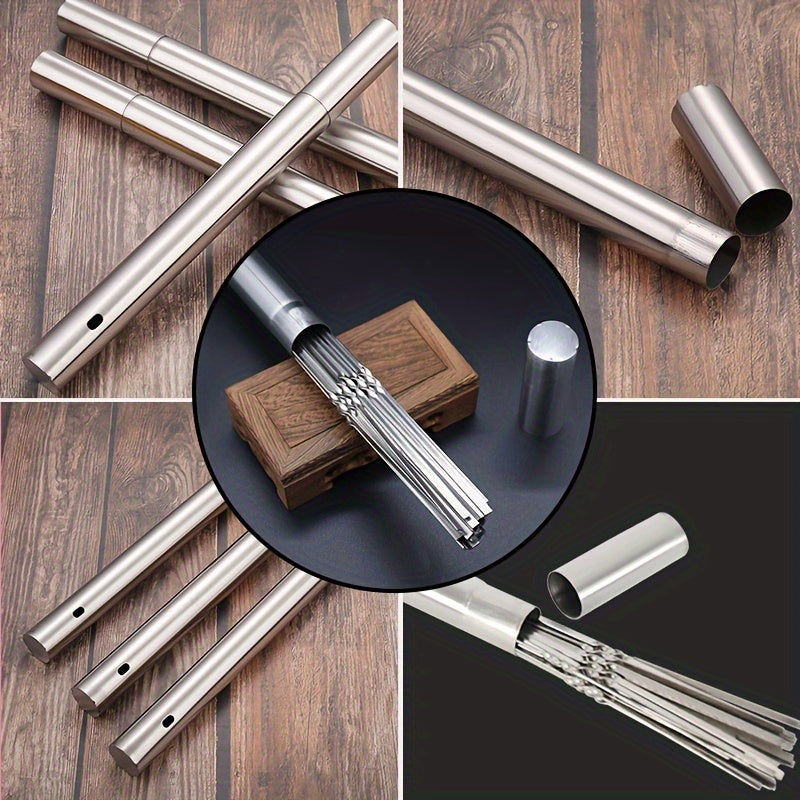 Stainless Steel Kebab Skewers Set of 30 or 50 Reusable Grill Skewers for BBQ Camping
