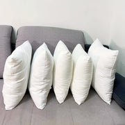 Set of 4 White Decorative Pillow Inserts for Sofa Couch Living Room Home Decor