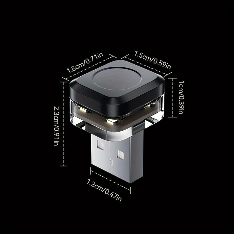 2 шт. мини-автомобильных USB-осветительных приборов для внутреннего освещения, декоративные лампы для атмосферы