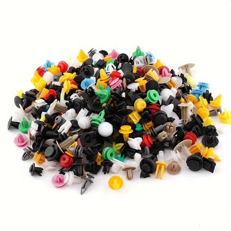 50/100pcs Universal Car Plastic Door Panel Bumper Rivet Fastener Kit