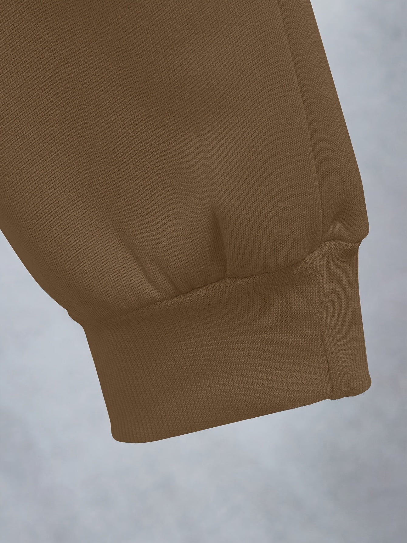 Men's Plus Size Casual Sweatsuit Set with Collared Neck Polyester Knit Solid