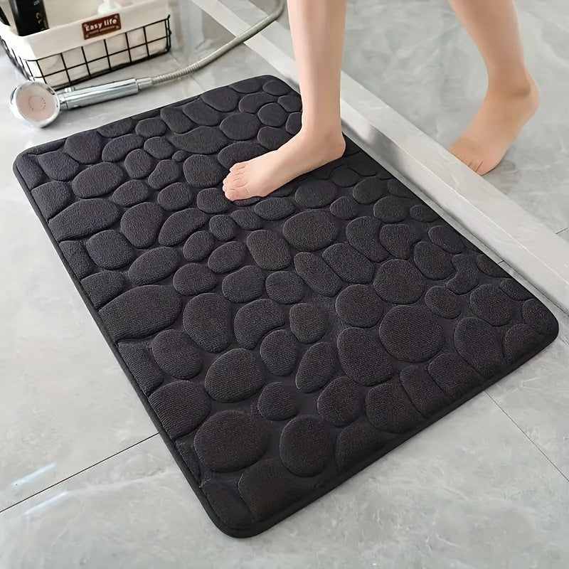 Quick-Drying Memory Foam Bath Mat with Non-Slip Backing, Ultra-Soft Shower Rug