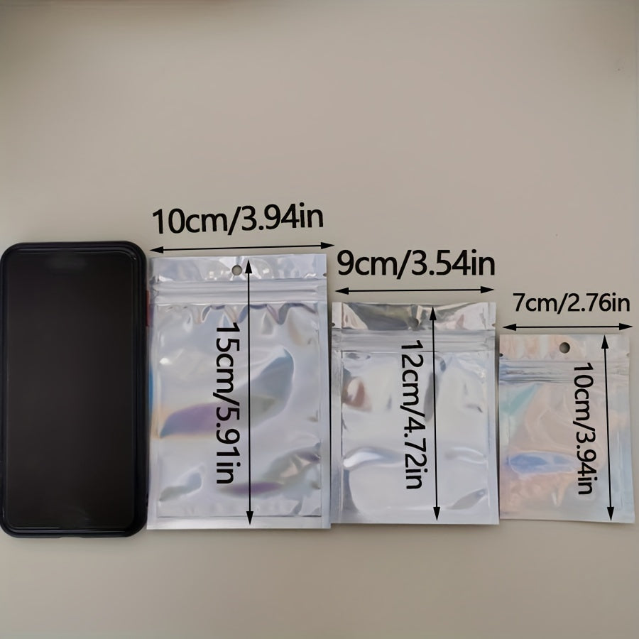 Набор из 50 плоских зиплок-пакетов для хранения кабелей данных и украшений