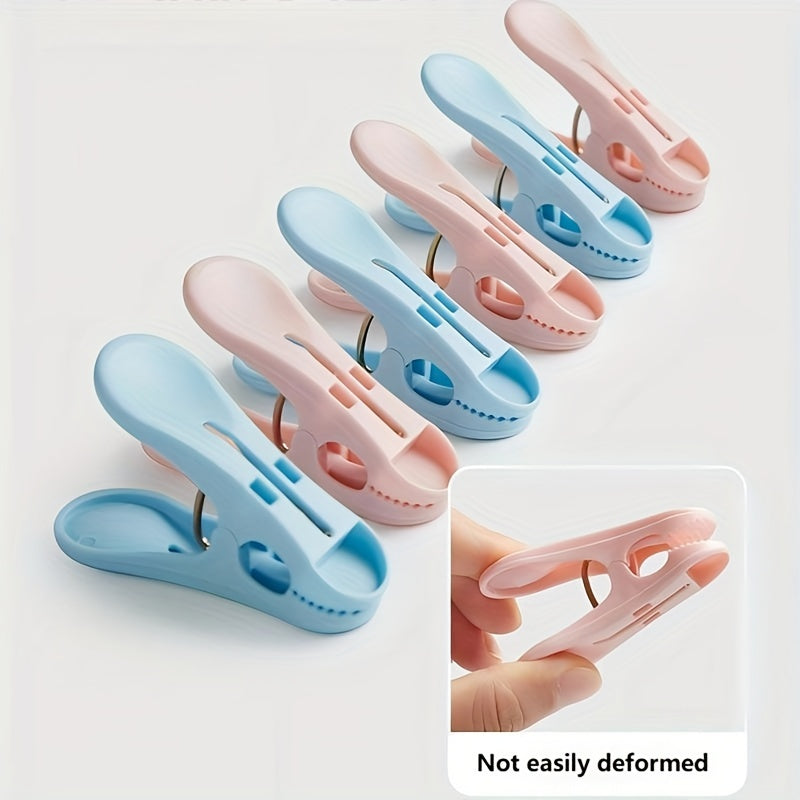 Set of 40 Colorful Windproof Plastic Clothespins for Outdoor Drying and Home Use