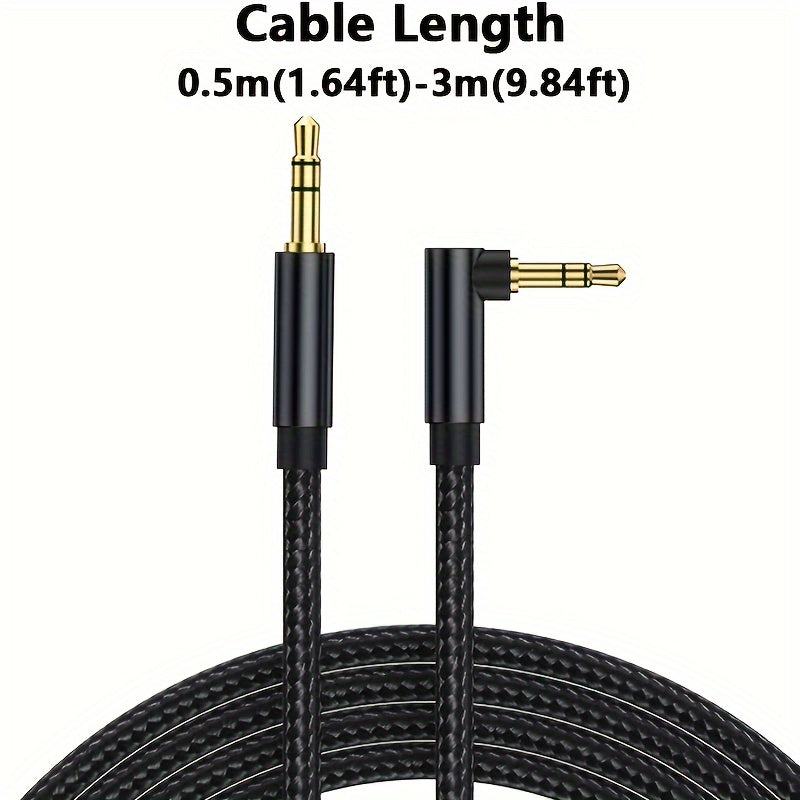 3.5mm Auxiliary Audio Cable for Headphones Car Speakers MP3/4 High-Resolution