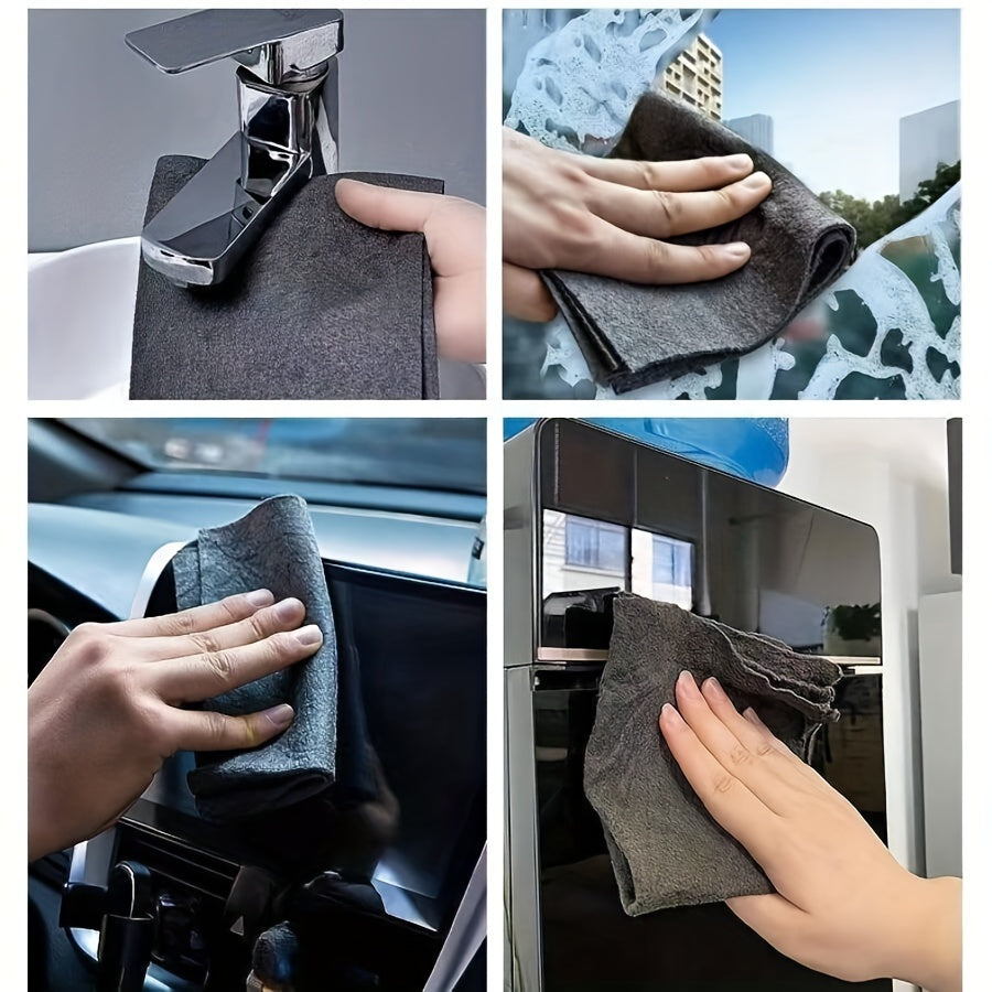 Microfiber Cleaning Cloths Set of 5 20x25cm Streak-Free Glass Mirror Towels