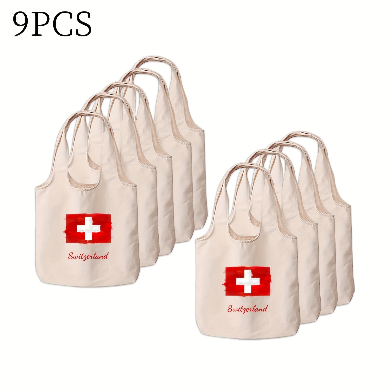 Durable Canvas Tote Bag with Double-Sided Print for Daily Use