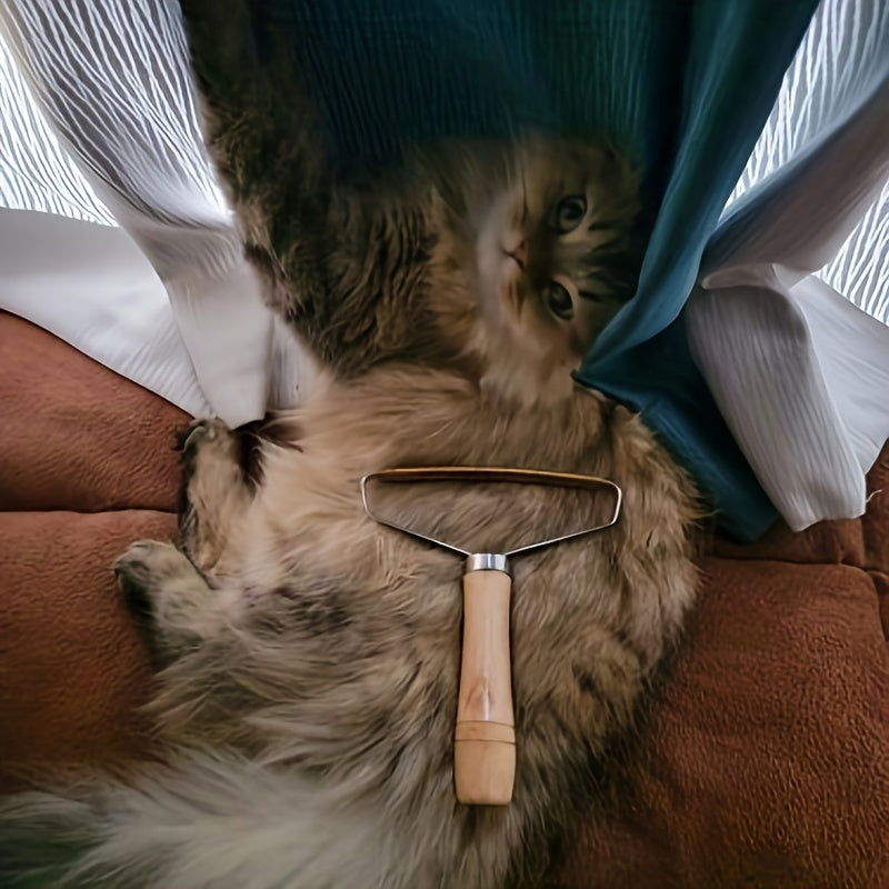 Non-Electric Steel Pet Hair Lint Remover for Carpets and Furniture