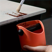 Semi-Automatic Coffee Grounds Bin Espresso Knock Box with ABS Plastic, Easy to Clean