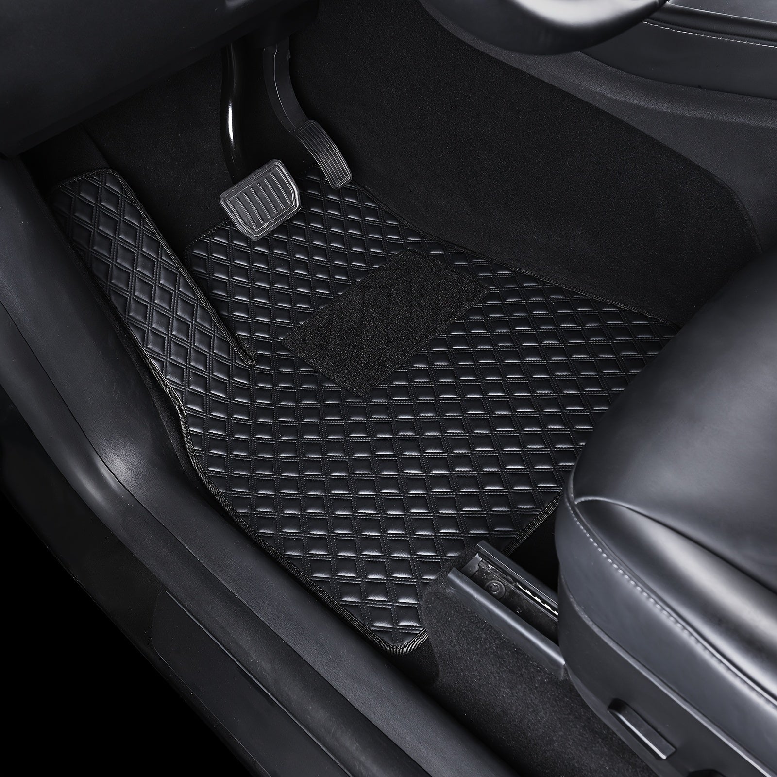 All-Weather PU Leather Floor Mats and Trunk Liners for Tesla Model 3
