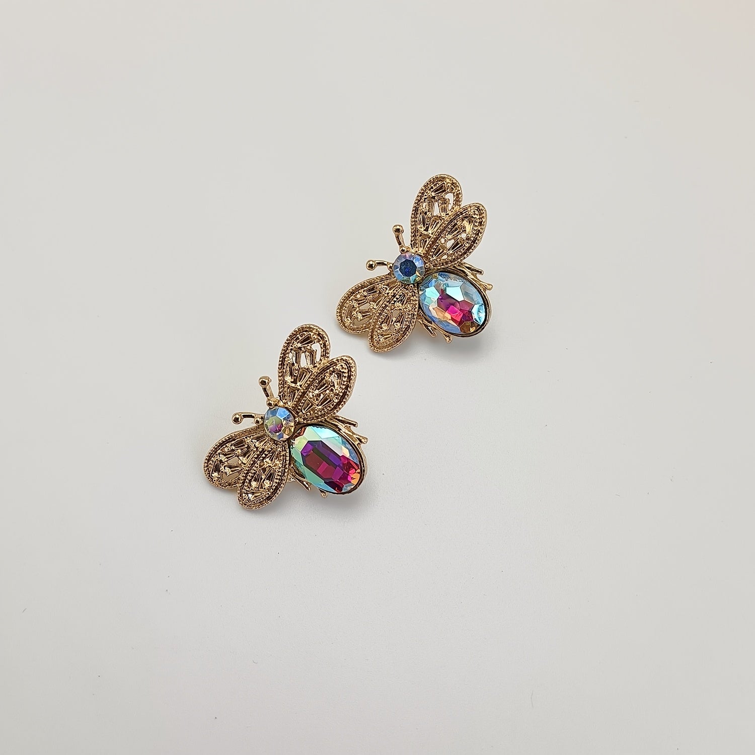 2Pcs Unisex White Crystal Shoe Buckles Casual Shoe Decorations