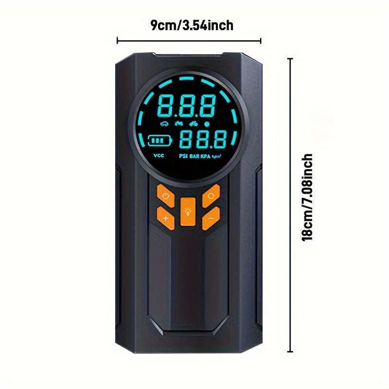 Wireless Portable Air Compressor Pump with LED Display and 150PSI for Car Bike Motorcycle Balls