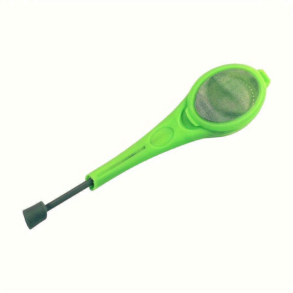 Infusor de té de silicona flexible con colador de presión para té de hojas sueltas