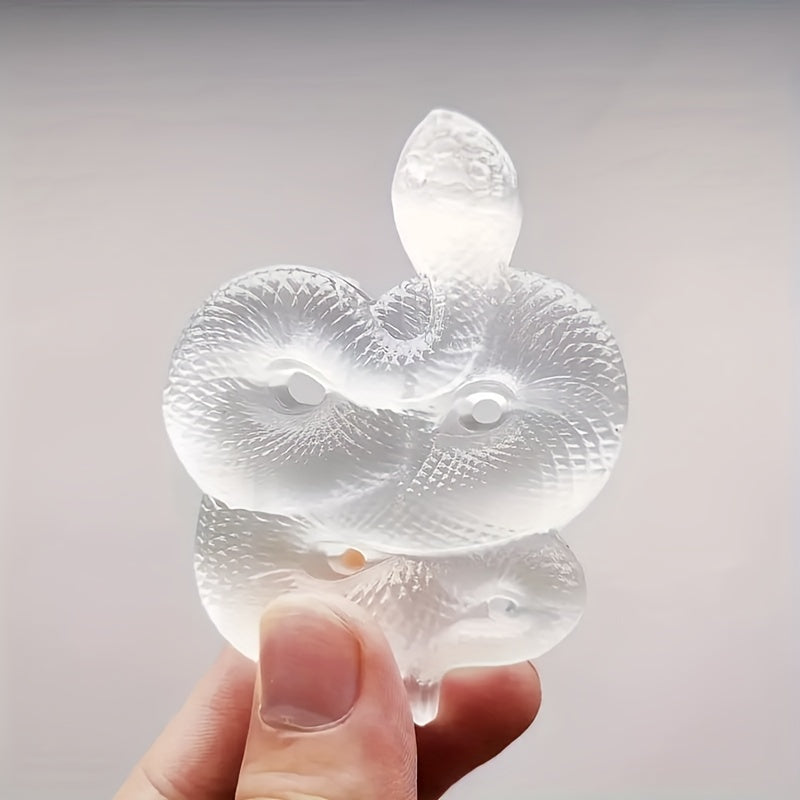 Натуральный селенитовый змеиный кристалл для Рейки и домашнего декора в богемском стиле