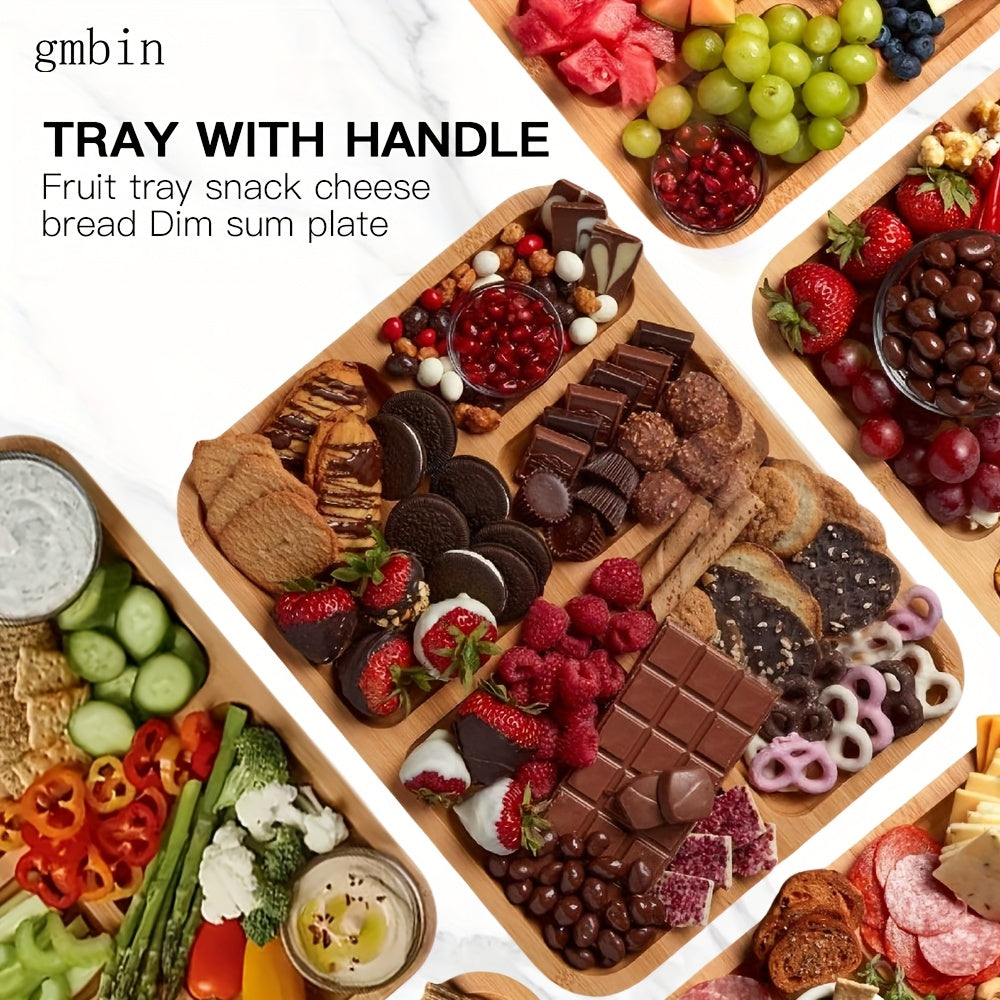 Transparent wooden cutting board with lid for food prep and serving decorative kitchen item